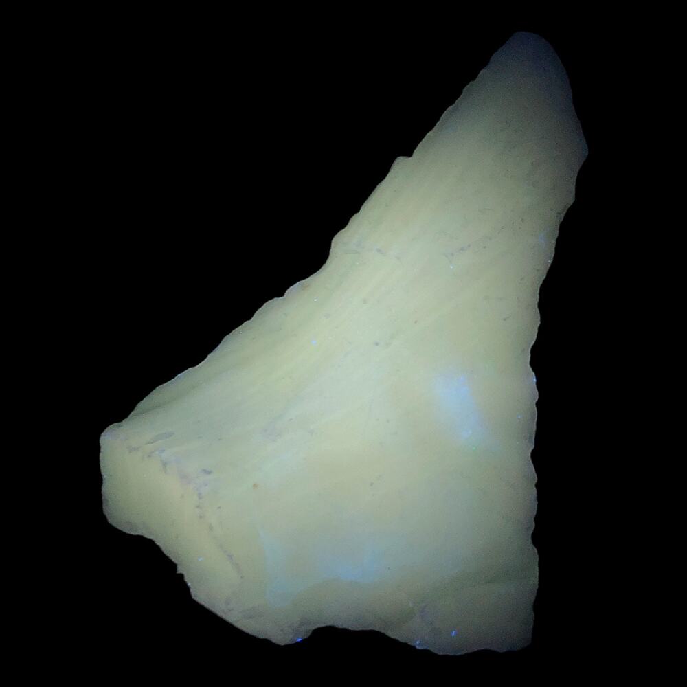 Milk Glass Blue‎ Art Glass Cullet Layered Manganese Slag Glass #4GX67